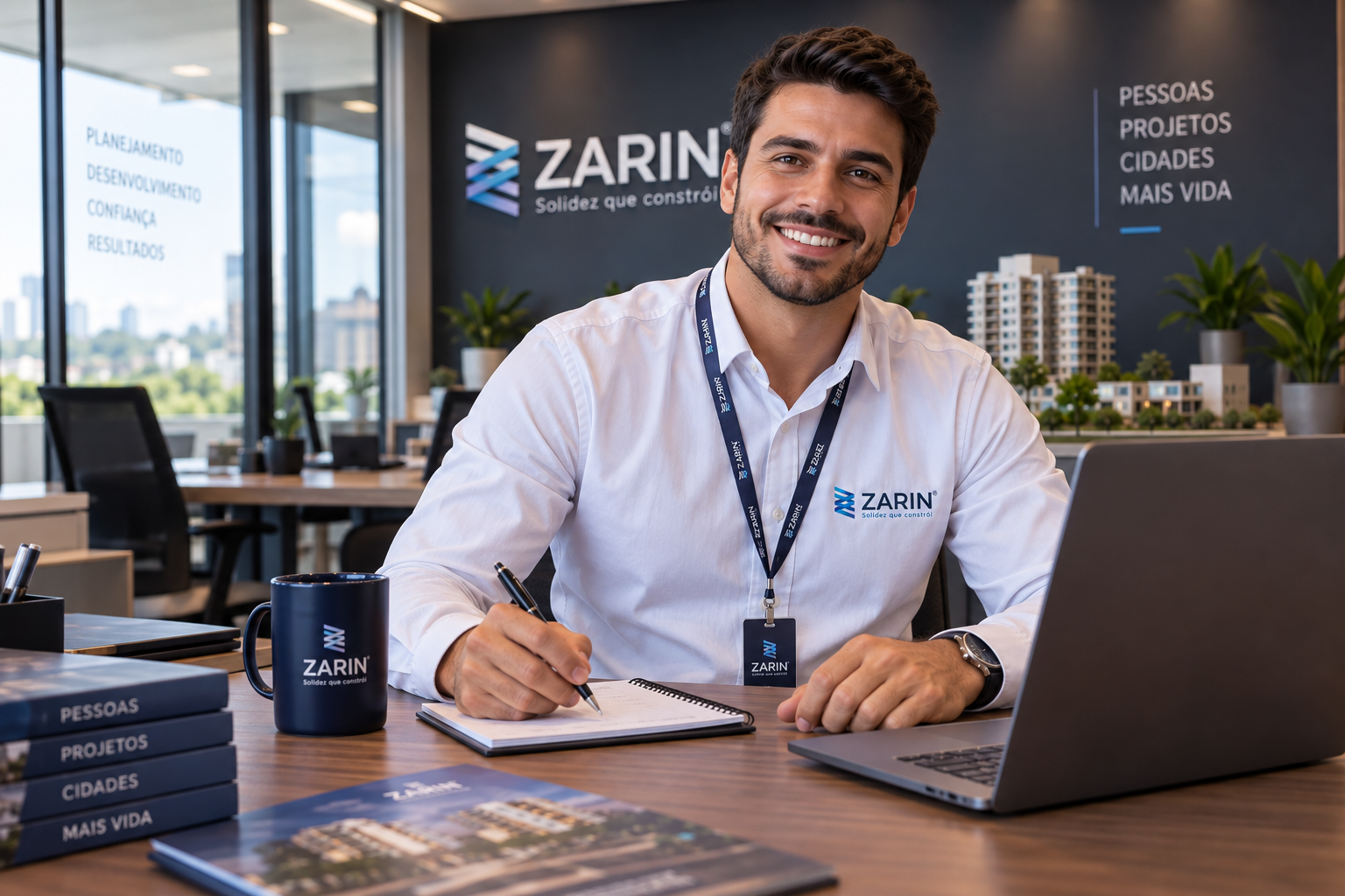 Consultor Zarin no escritório
